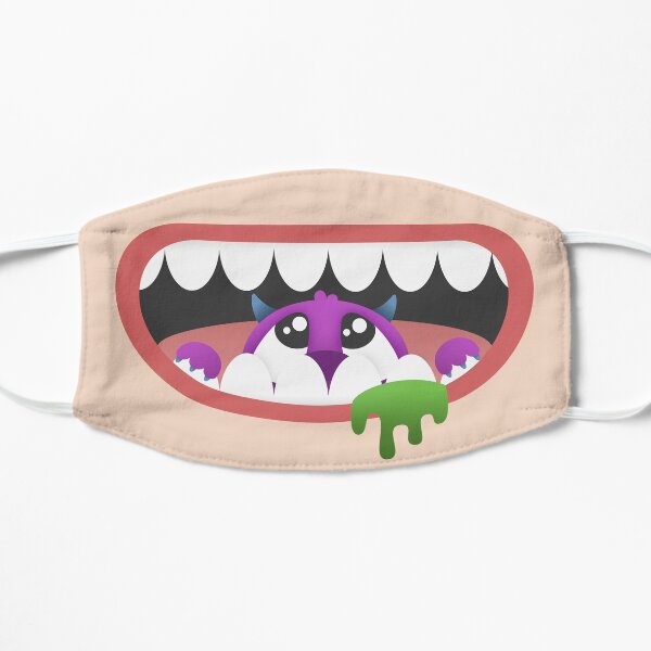 Monster in Mouth 2 Flat Mask