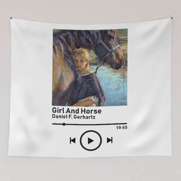 Item preview, Girl And Horse by Daniel F. Gerhartz designed and sold by nabiisalive.