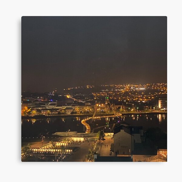 Derry at night Canvas Print