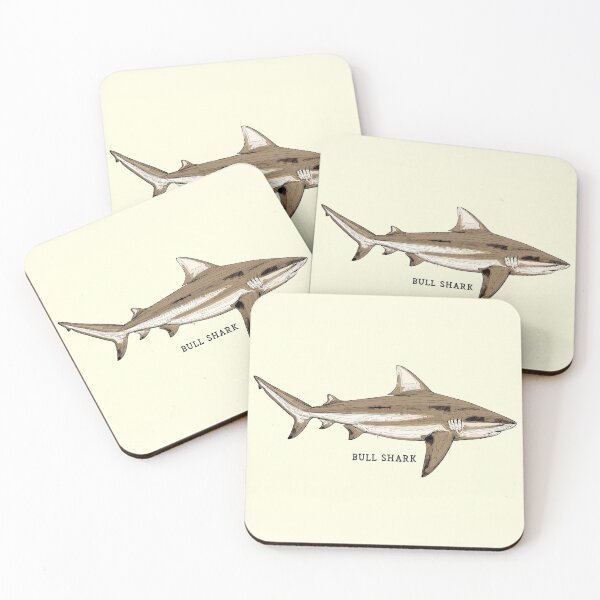 Item preview, BULL SHARK Vintage Art Sketch for the Ocean Lovers Anglers and Fisherman designed and sold by Naumovski.