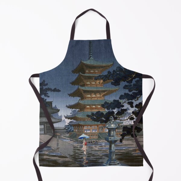 Item preview, Temple of Nara Horyuji, Japanese Art - Tsuchiya Koitsu designed and sold by RawrsomeDesigns.