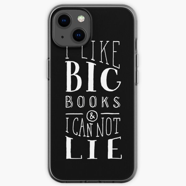 I Like Big Books (Black) iPhone Soft Case