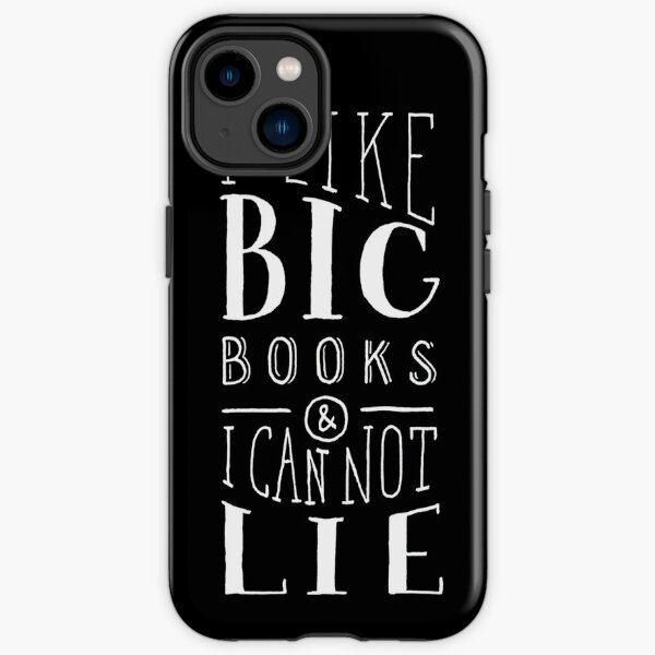 I Like Big Books (Black) iPhone Tough Case