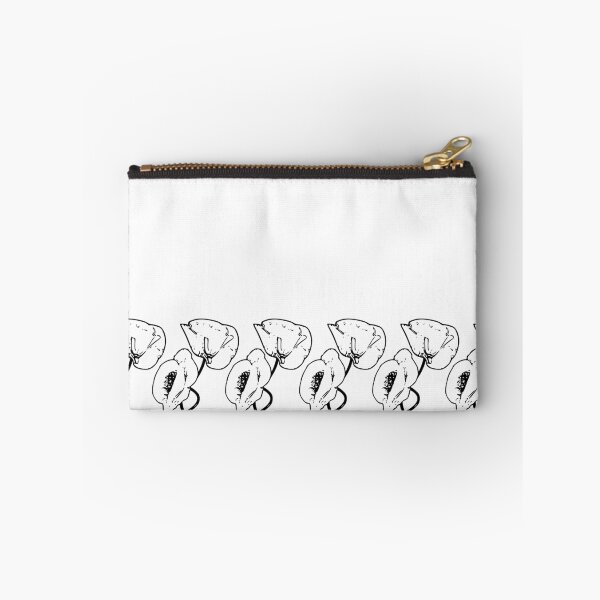Item preview, Minimalist Remembrance Day poppy field classic black and white duo designed and sold by Deegital18.