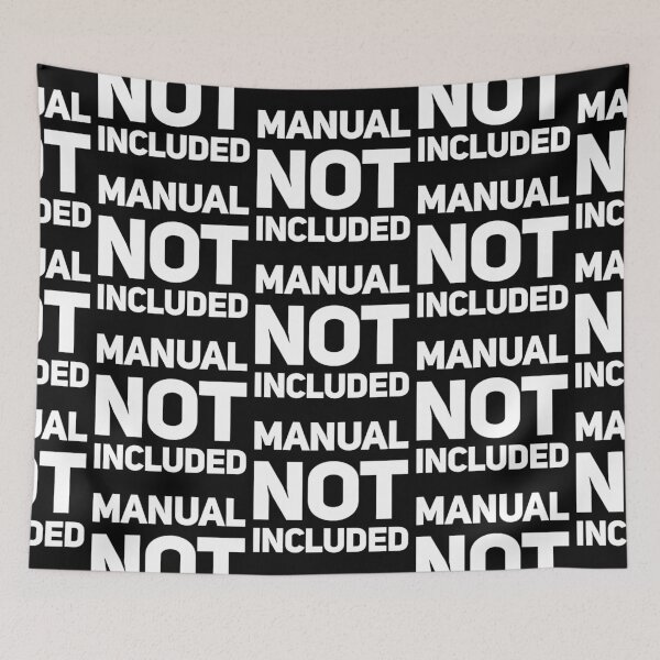 Item preview, Manual Not Included - Funny Ironic Tech Design designed and sold by TheBestMedicine.