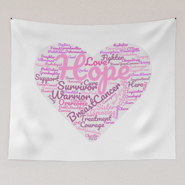 Item preview, Breast Cancer Love, Hope, Survivor, Warrior designed and sold by Inspired2Live.