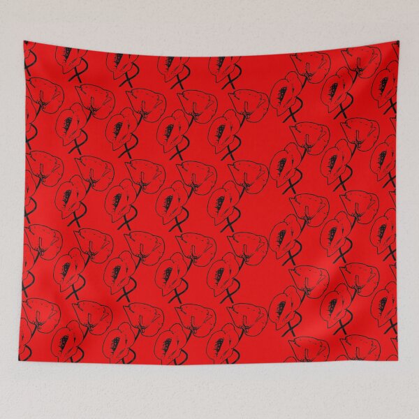 Item preview, Minimalist Remembrance Day poppy field red designed and sold by Deegital18.