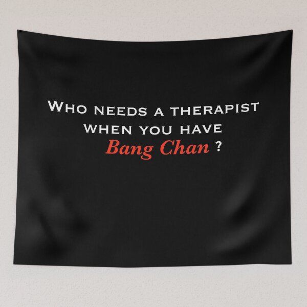 Item preview, Sticker - Who needs a therapist , Bang Chan , Stray Kids designed and sold by Amy Hearts.