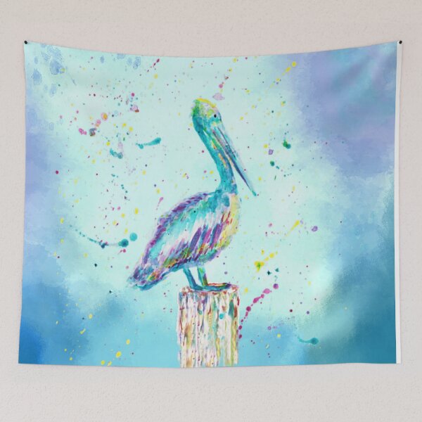 Item preview, Pelican Watercolor splash designed and sold by Barbny.