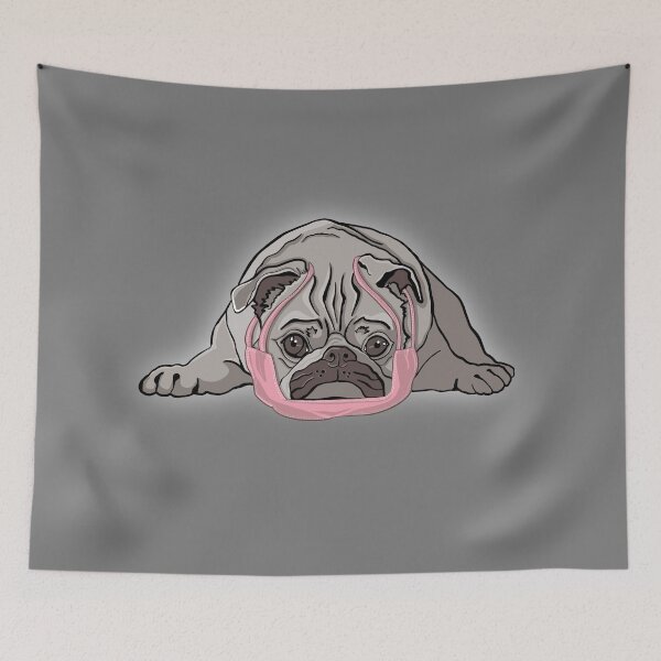 Item preview, Pug dog/cartoon designed and sold by DebbieJoyArt.