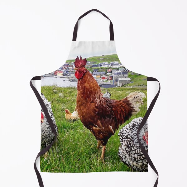 Item preview, Rooster and hens Sea view Faroe Islands designed and sold by Tanja Dianova.