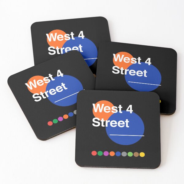 Item preview, West 4 Street Manhattan New York City Subway designed and sold by ClickForMore.