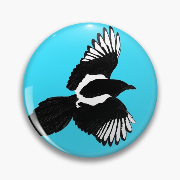 Item preview, Magpie in flight designed and sold by Inflict Design.