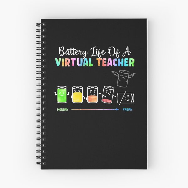 Item preview, Battery Life Of A Virtual Teacher Funny Teacher Distance designed and sold by CreativeGift.