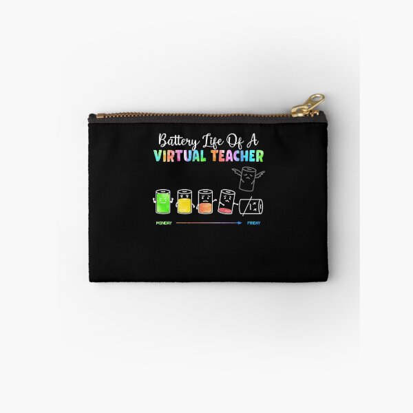Item preview, Battery Life Of A Virtual Teacher Funny Teacher Distance designed and sold by CreativeGift.