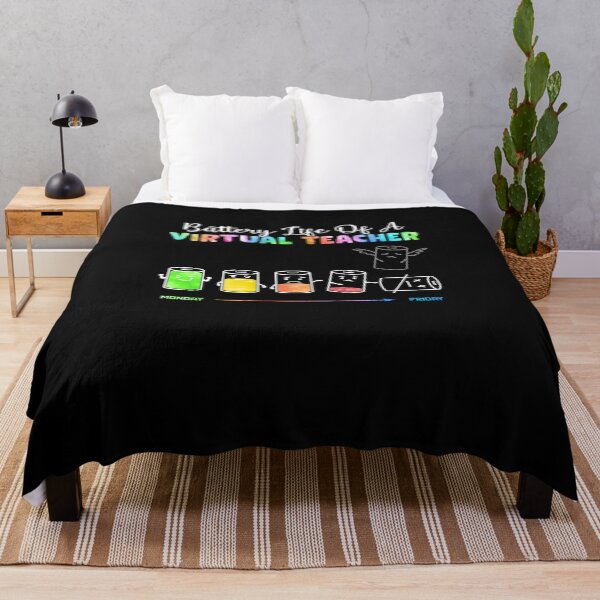 Item preview, Battery Life Of A Virtual Teacher Funny Teacher Distance designed and sold by CreativeGift.
