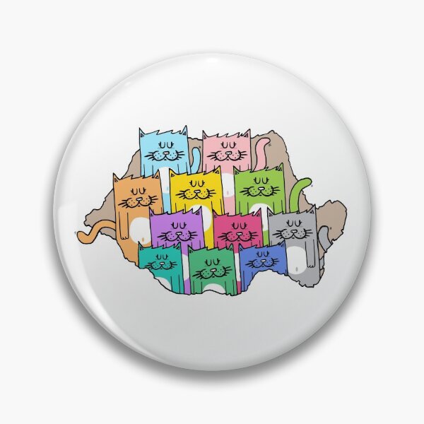 Item preview, Meow-mania, the land of cats designed and sold by Adrian Serghie.