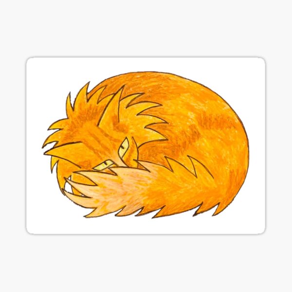 Pandora Pumpkin Cat Sticker