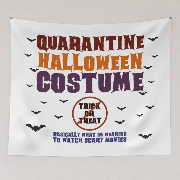 Item preview, Quarantine Halloween Costume - No Trick or Treating Scary Movie Time - White designed and sold by AJ-DesignCo.
