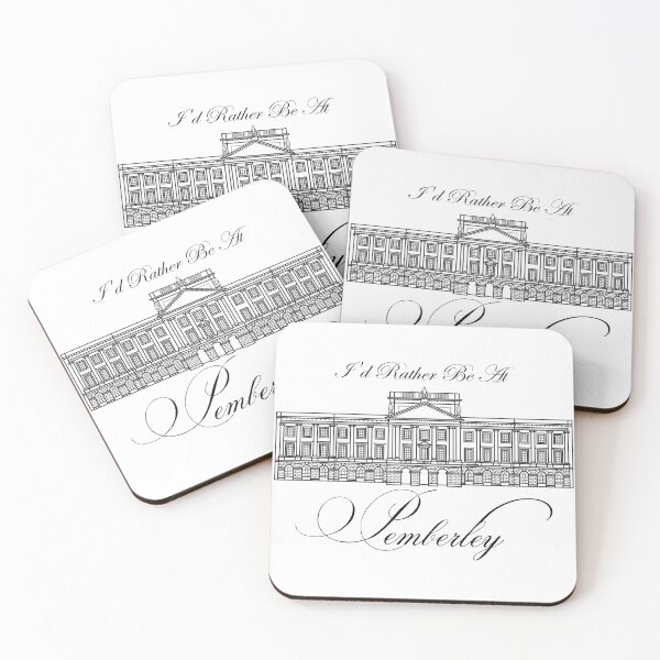 Item preview, I'd Rather Be At Pemberley Jane Austen Pride and Prejudice designed and sold by TeeandToast.