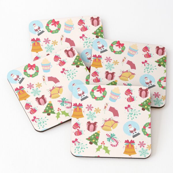 Item preview, Cute Christmas Pattern | Santa, Jingle Bells, Gift, Candy Cane designed and sold by Moodyandmellow.
