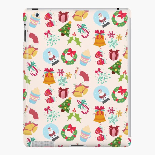 Cute Christmas Pattern | Santa, Jingle Bells, Gift, Candy Cane iPad Snap Case