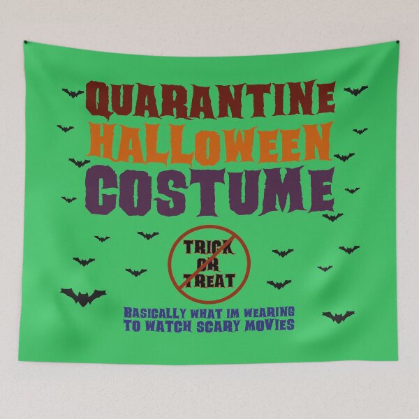 Item preview, Quarantine Halloween Costume - No Trick or Treating Scary Movie Time - Green designed and sold by AJ-DesignCo.