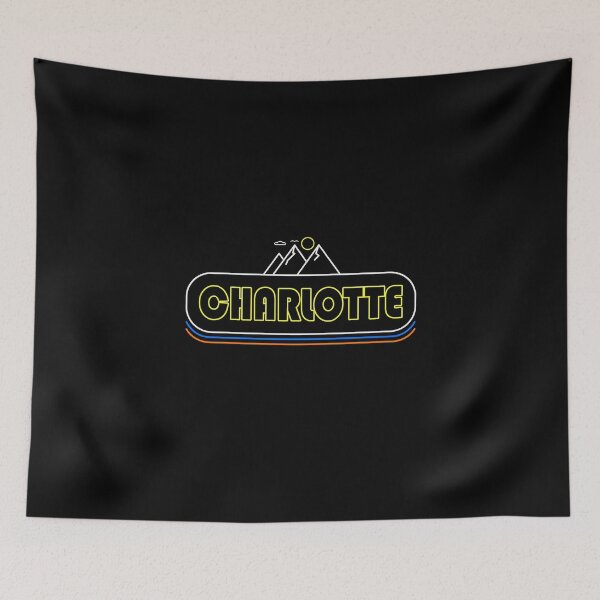 Item preview, Charlotte North Carolina Neon Lights - Souvenir - Gift - Hometown - Hiking - Nature designed and sold by HappyTees Lab.