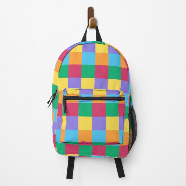Item preview, multicolor square pattern designed and sold by ZANGRAM.