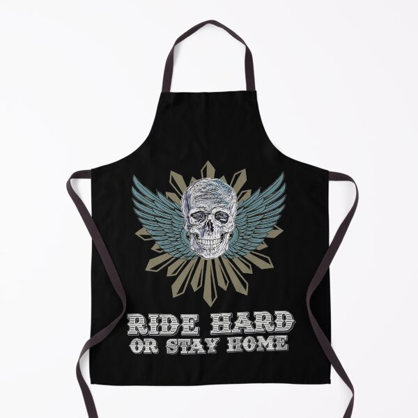 Item preview, Ride Hard or Stay Home / Bikers and Cycling Vintage Insignia / Emblem / Skull Patch designed and sold by Naumovski.