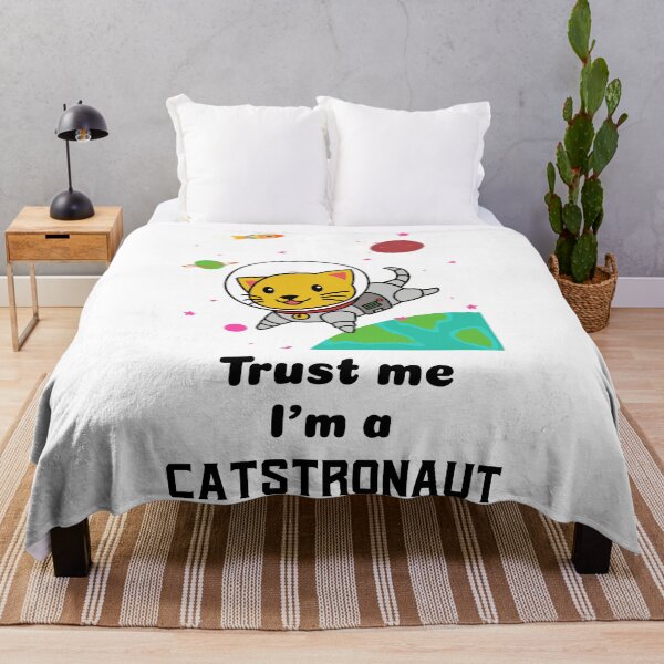Item preview, TRUST ME I'M A CATSTRONAUT - FUNNY CAT PUN designed and sold by gaCh438.
