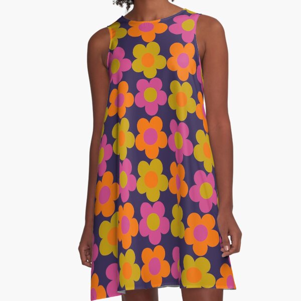 Item preview, 1960s 60s flowers Power Daisy Pattern designed and sold by adrienne75.