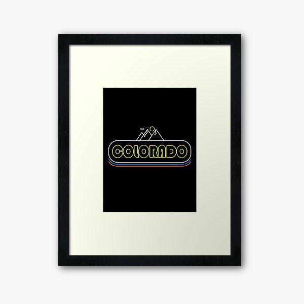 Item preview, Colorado Neon Lights - Souvenir - Gift - Hometown - Hiking - Nature designed and sold by HappyTees Lab.