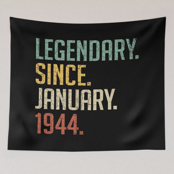 Item preview, Legendary Since January 1944 77th Birthday Gift 77 Years Old Vintage January 1944 designed and sold by Takatv.