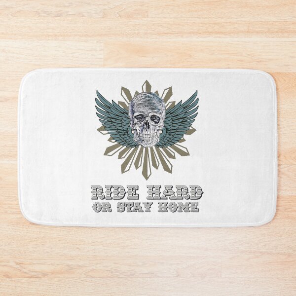Item preview, Ride Hard or Stay Home / Bikers and Cycling Vintage Skull Insignia / Emblem designed and sold by Naumovski.
