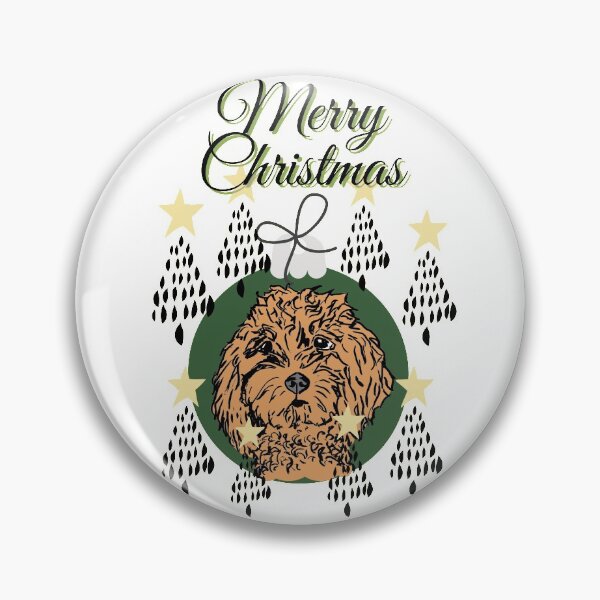 Item preview, Feliz Navidad, goldendoodle designed and sold by NinaBetterNot.