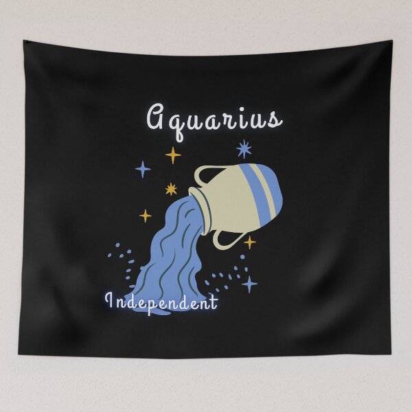 Item preview, Aquarius Zodiac Star Sign Horoscope Constellation Characteristics Traits & Water Bearer Graphic designed and sold by Wangfu-tees.