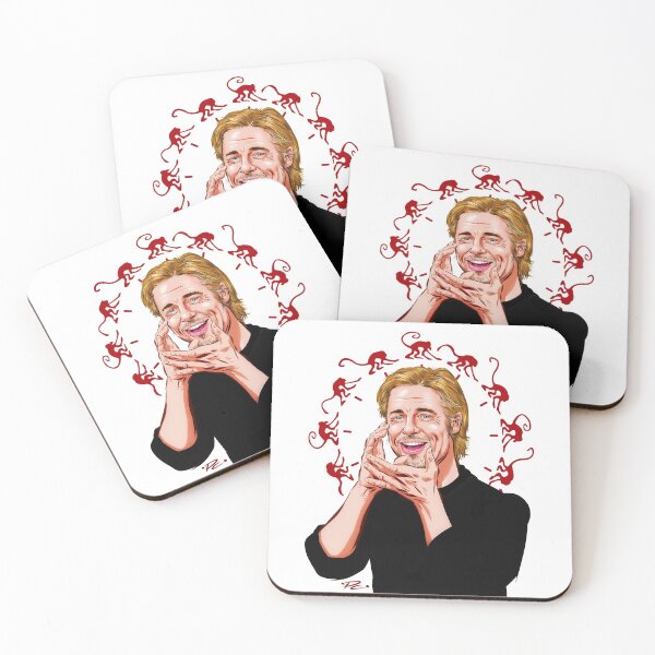 Item preview, Brad Pitt  - An illustration by Paul Cemmick designed and sold by TIGERDAVER.