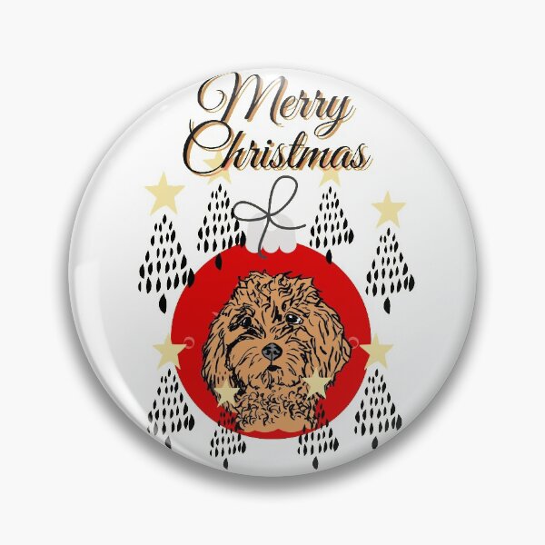 Item preview, Feliz Navidad, goldendoodle designed and sold by NinaBetterNot.