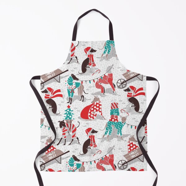 Item preview, Greyhounds Christmas dogwalk // white background designed and sold by SelmaCardoso.