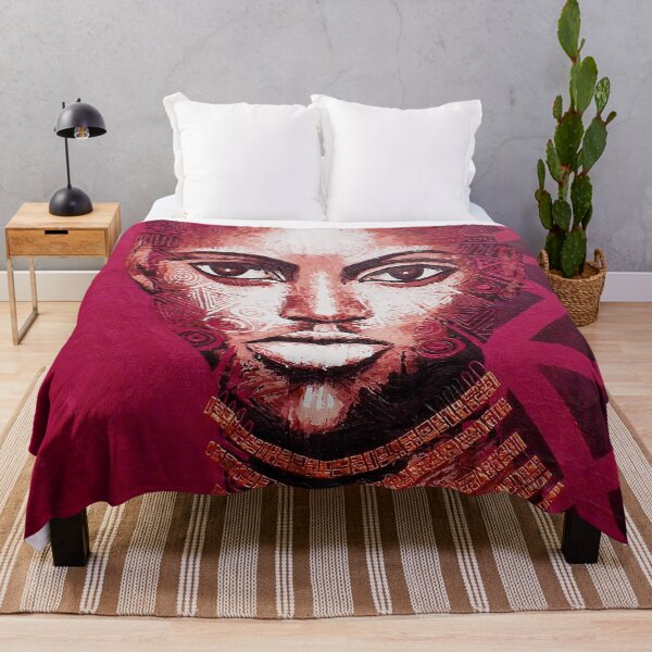 Item preview, Burgundy Tribal Portrait designed and sold by khalaijimase.