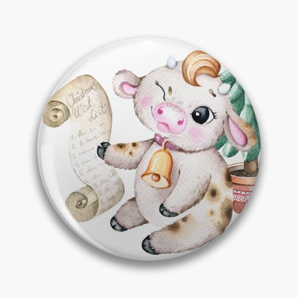 Item preview, Cute New year Ox,Bull,baby bull Edit designed and sold by SimpleWishesArt.
