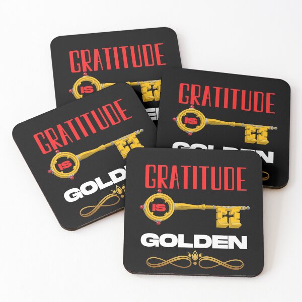 Item preview, Gratitude is Golden quote Be grateful designed and sold by OneTimeEngineer.