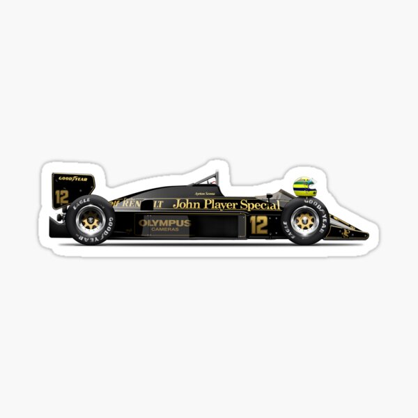 Lotus 97T Senna Pegatina