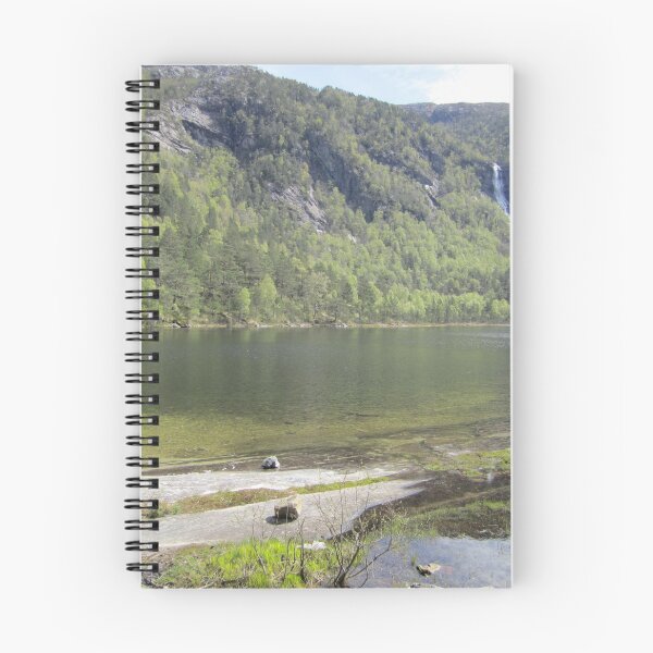 Item preview, Norwegian forest waterfall and lake designed and sold by WildCreation.