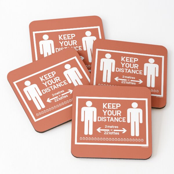 Item preview, Keep Your Distance (Coffee) designed and sold by BhamComFest.