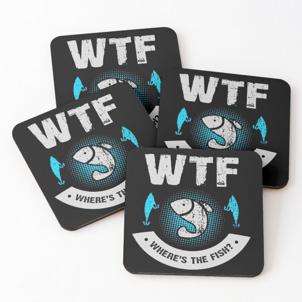 Item preview, Funny Fishing Fisherman Design- WTF - Where's The Fish? designed and sold by designsnmore.