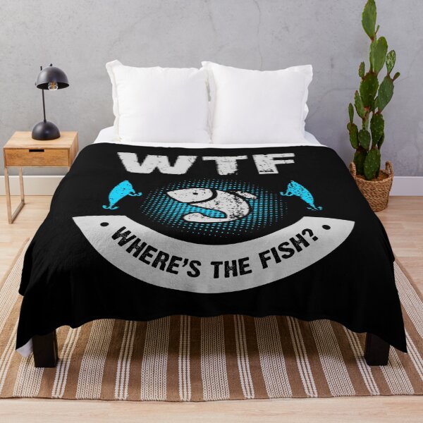 Item preview, Funny Fishing Fisherman Design- WTF - Where's The Fish? designed and sold by designsnmore.