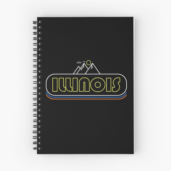 Item preview, Illinois Neon Lights - Souvenir - Gift - Hometown - Hiking - Nature designed and sold by HappyTees Lab.
