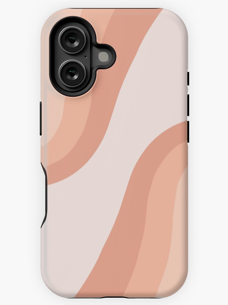 Thumbnail 1 of 4, iPhone Case, Groovy orange stripes designed and sold by Pastel-PaletteD.